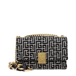 Balmain Black Fabric Crossbody Women's Bag